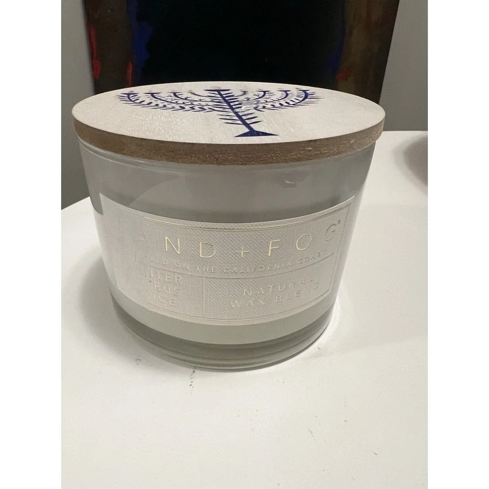 Sand + Fog Candle NEW double‎ Wick winter citrus spice